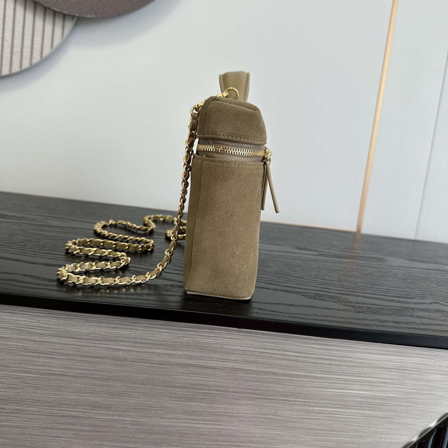 Chanel Suede Vanity Case