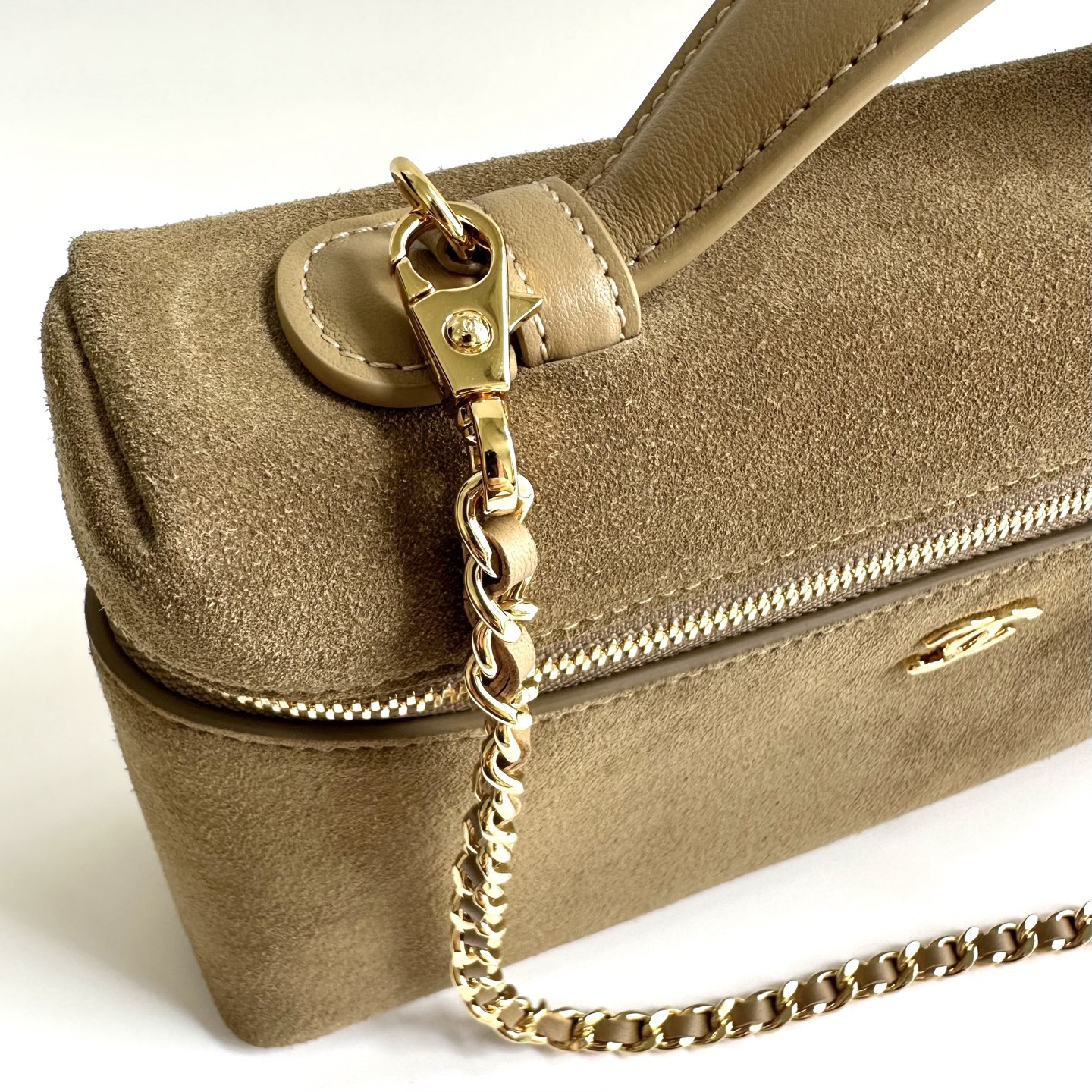 Chanel Suede Vanity Case