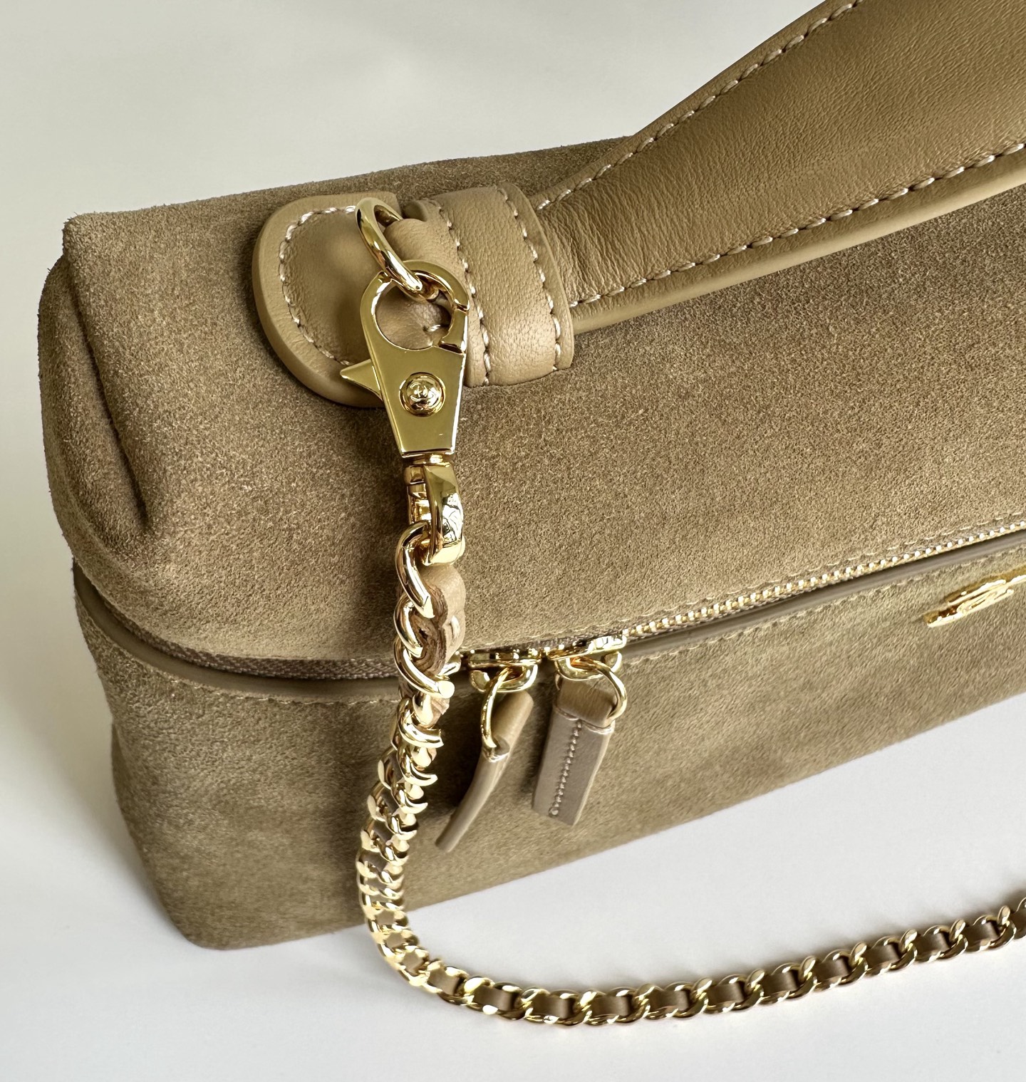 Chanel Suede Vanity Case