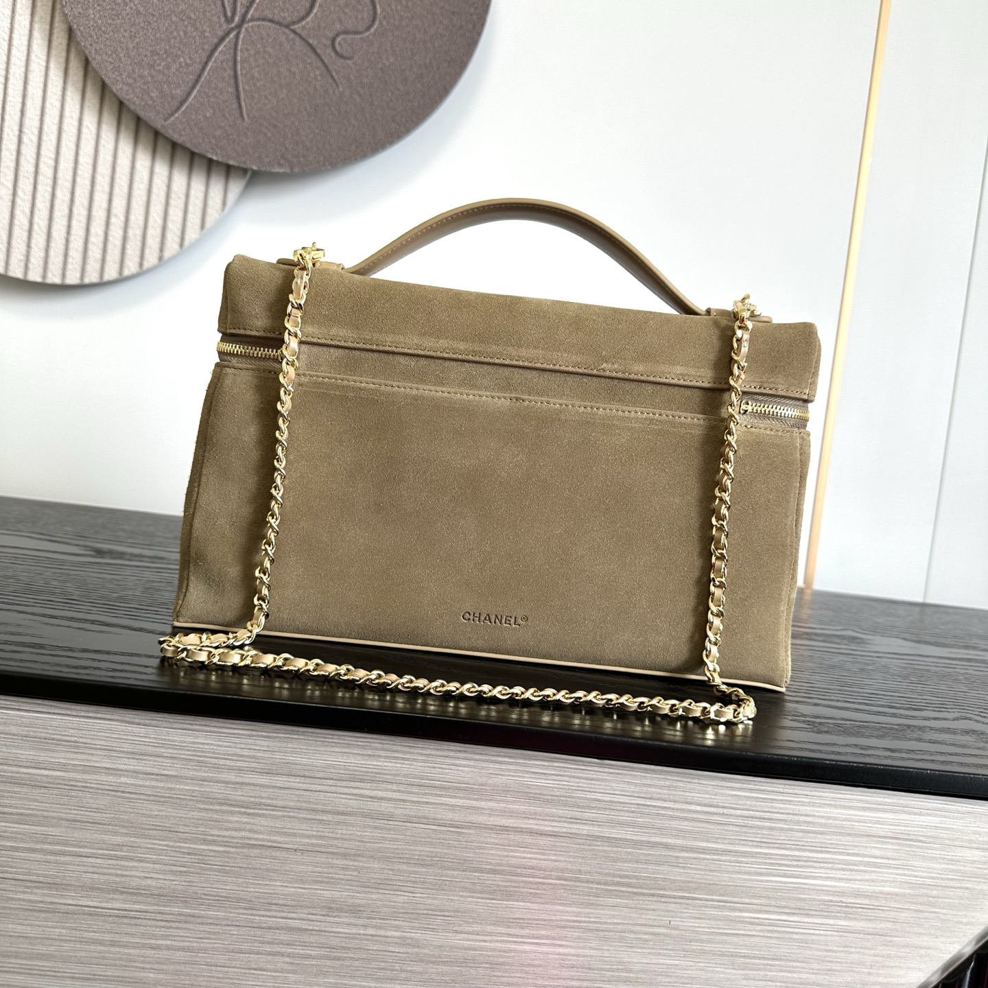 Chanel Suede Vanity Case