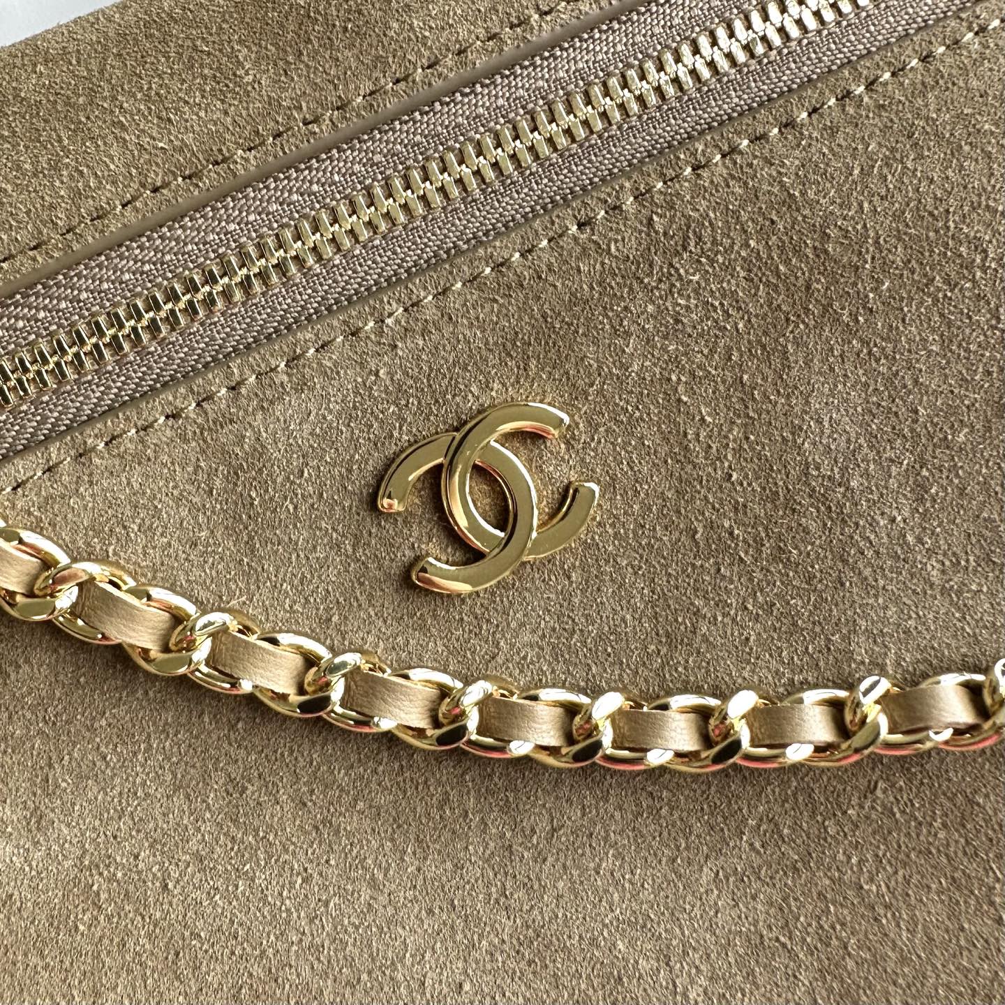 Chanel Suede Vanity Case
