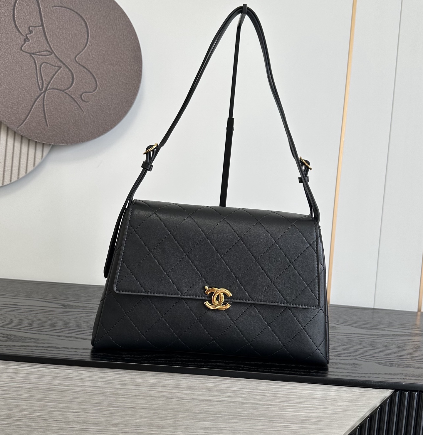 CHANEL Quilted Leather Shoulder Bag