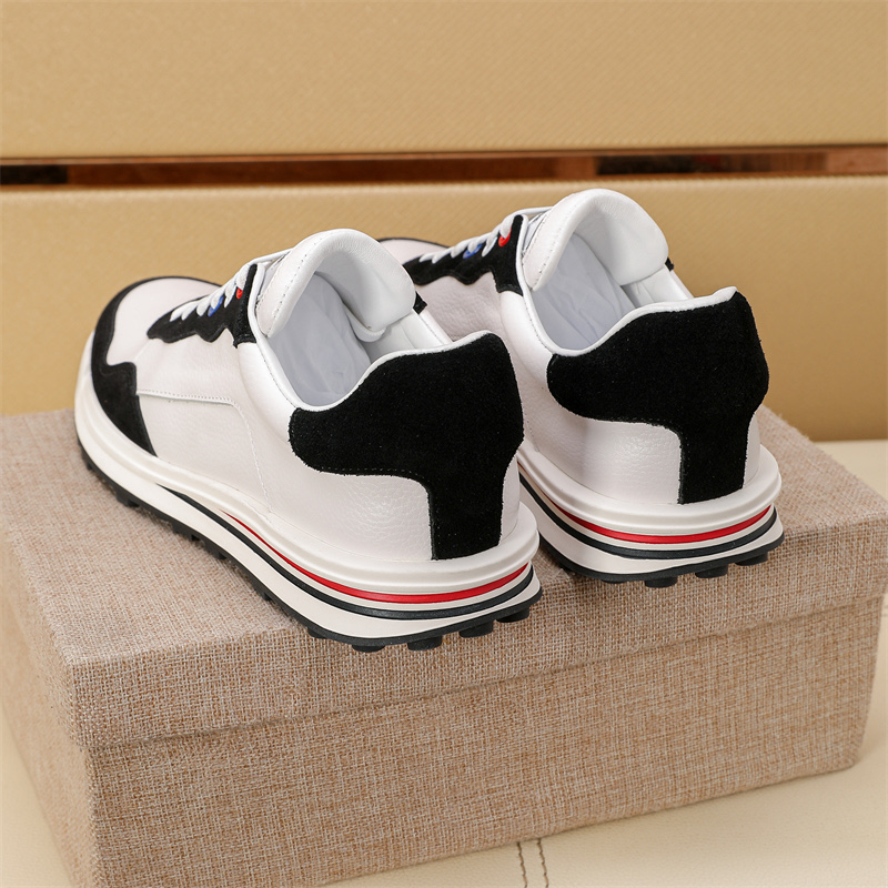 Thom Browne Men's Leather Low-Top Sneakers with Signature Stripe Detail 7 i1742194492827 5909 0 6