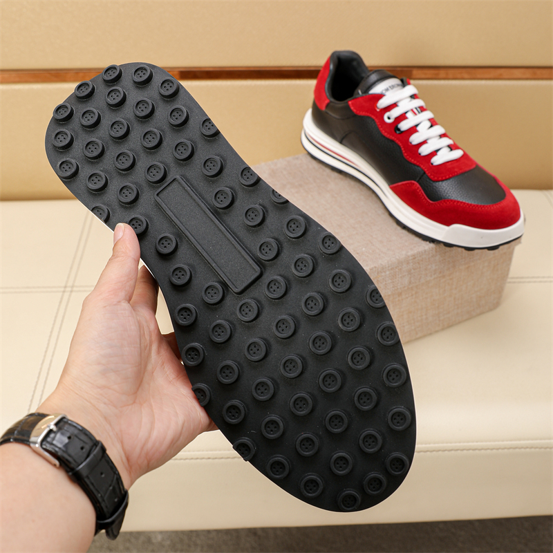Thom Browne Men's Red & Black Leather Sneakers - Classic Style, Sizes 38-44 6 i1742194762298 8036 0 4