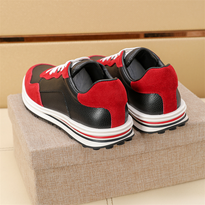 Thom Browne Men's Red & Black Leather Sneakers - Classic Style, Sizes 38-44 7 i1742194762495 5958 0 5