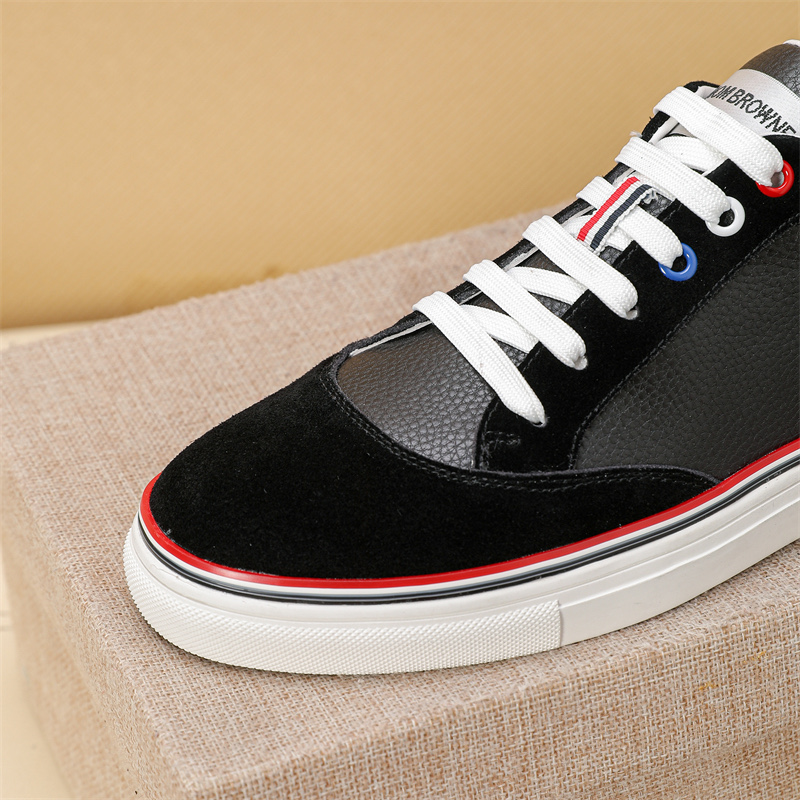 Thom Browne Men's Leather Sneakers with Signature Stripe Detail 7 i1742195083296 4725 0 5