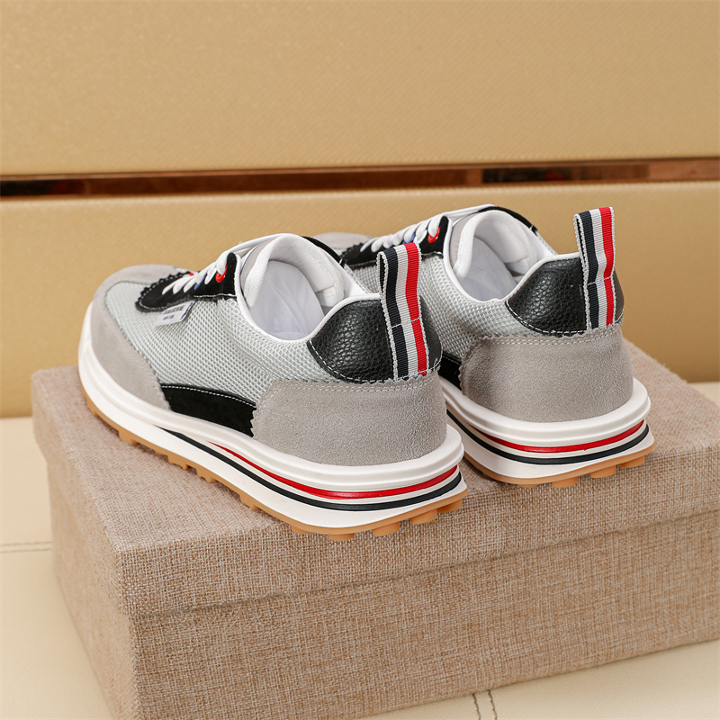 Thom Browne Men's Leather Sneakers with Signature Stripe Detail, Size 38-44 8 i1742195365232 5334 0 6