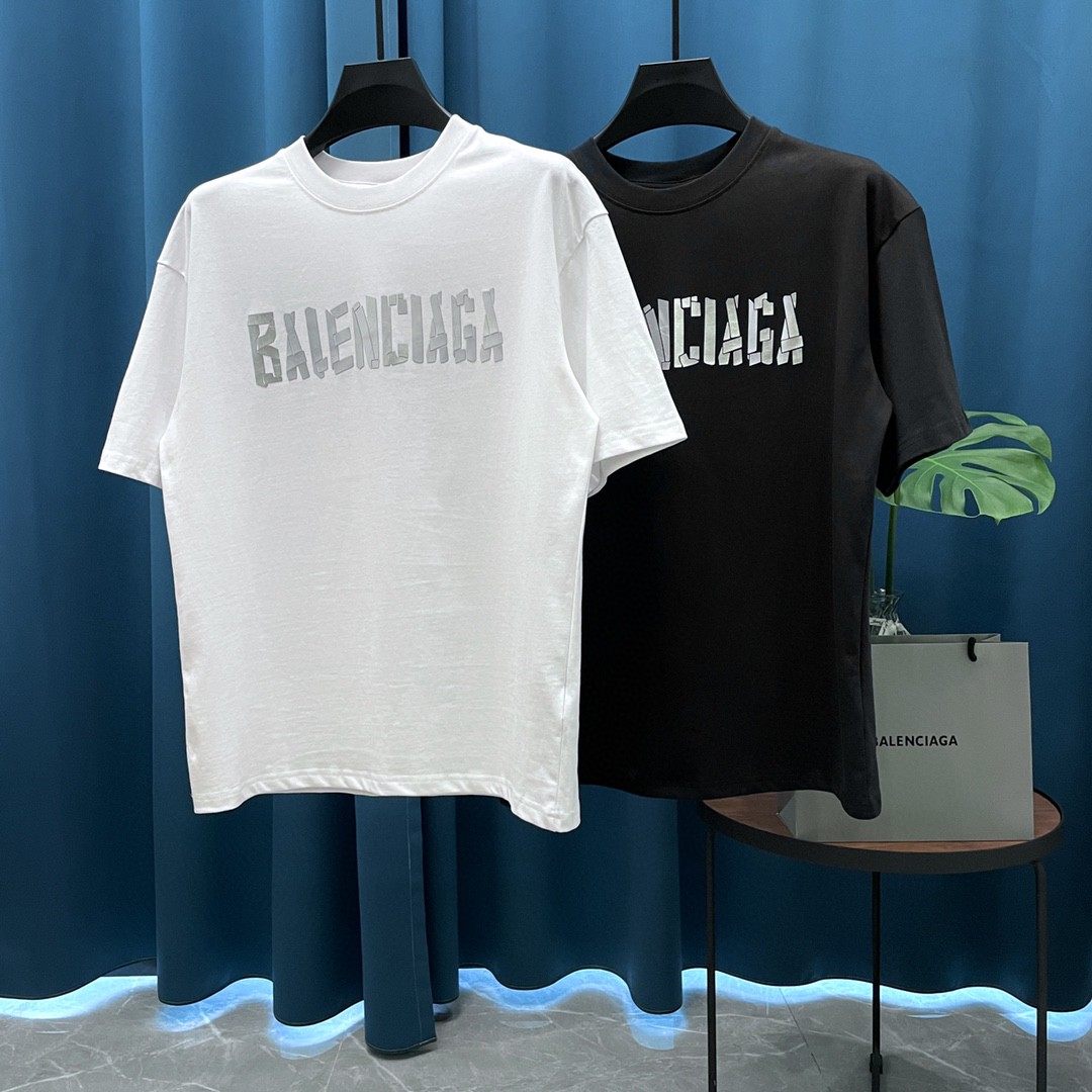 Hochwertiger Replikdesigner
 Balenciaga Kleidung T-Shirt Unisex Kurzarm