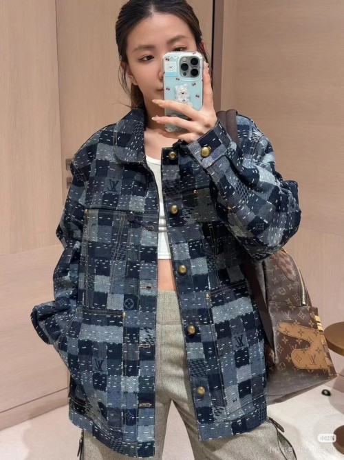 Louis Vuitton Nigo Denim Jacket, Patchwork Damier Autumn-Winter 2025 1 Louis Vuitton Nigo Denim Jacket, Patchwork Damier Autumn-Winter 2025
