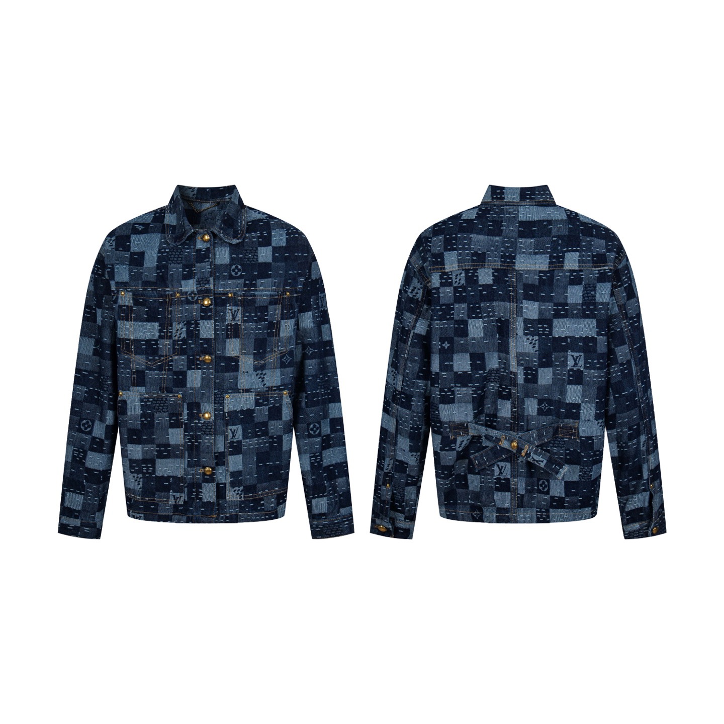 Louis Vuitton x Nigo Denim Jacket - Patchwork Design & Modern Fit
