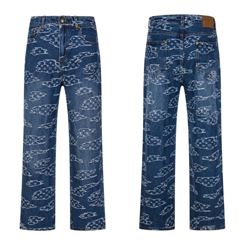 Louis Vuitton x Nigo Cloud Print Denim Jeans - SS25 Limited Edition 1 Louis Vuitton x Nigo Cloud Print Denim Jeans - SS25 Limited Edition