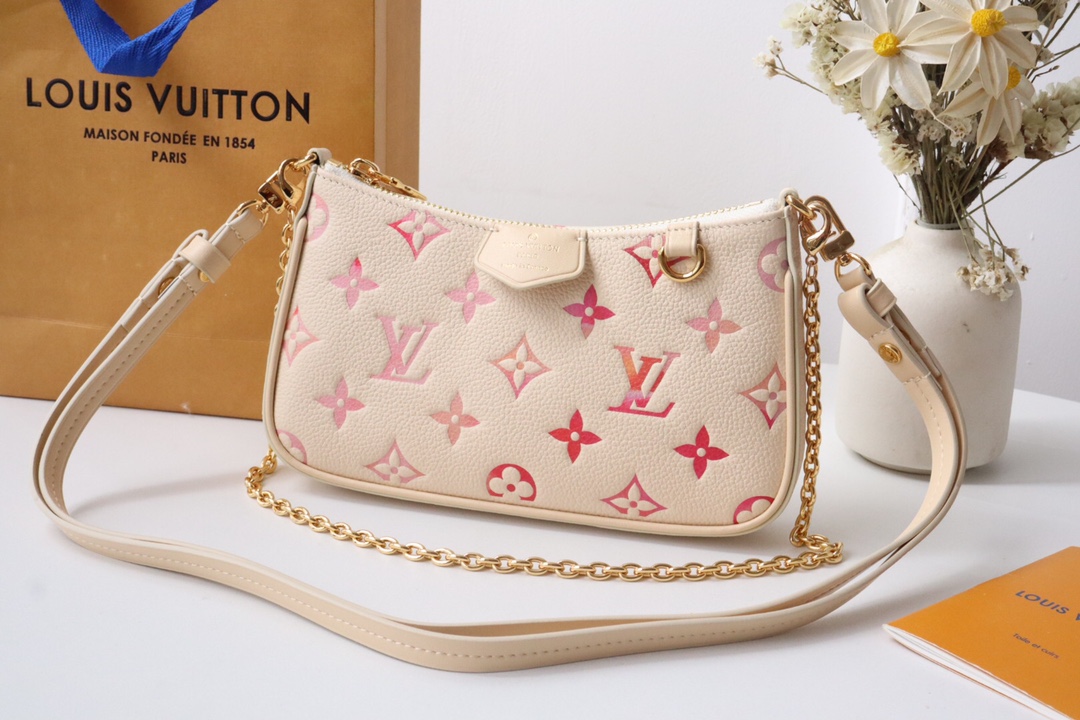 Louis Vuitton LV Easy Pouch On Strap Handbags Clutches & Pouch Bags High Quality AAA Replica
 Empreinte​ Spring Collection Chains M83448