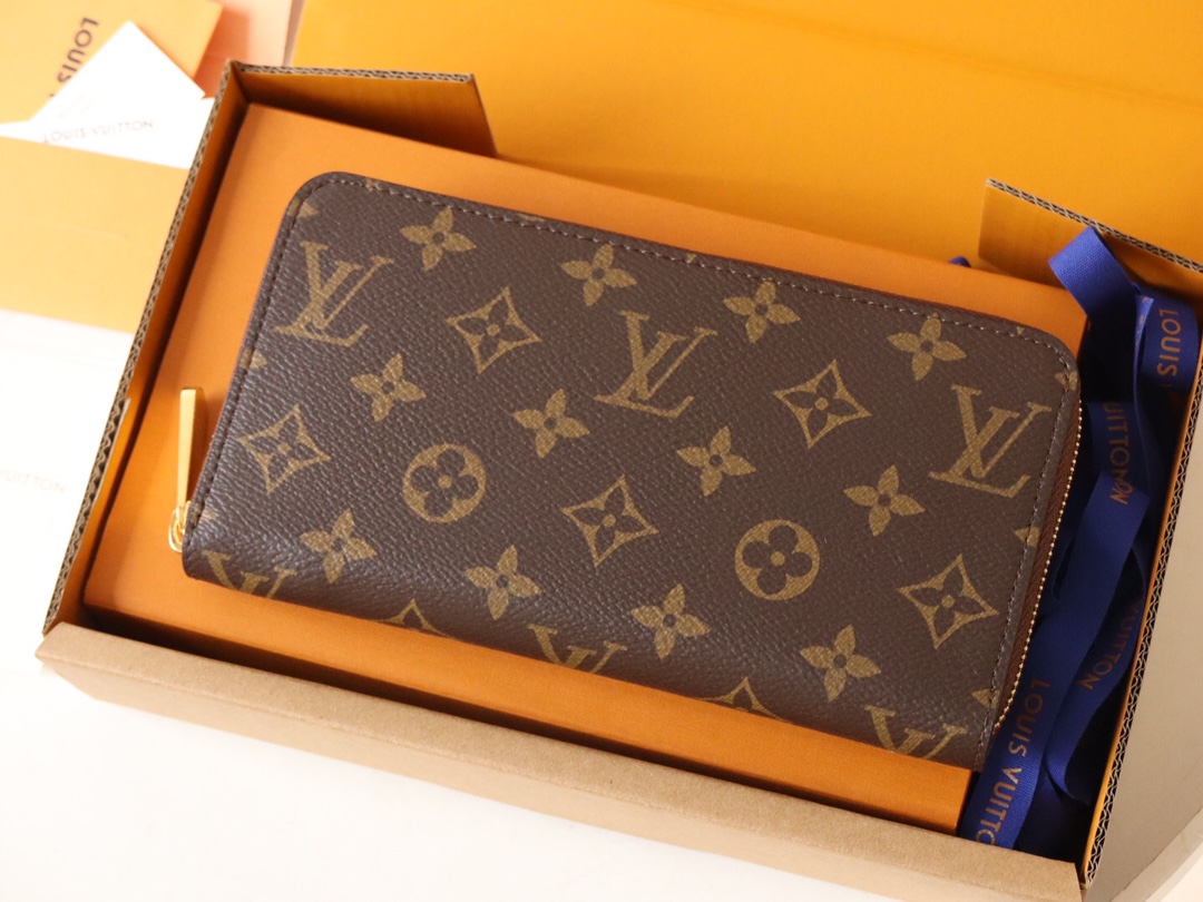 Louis Vuitton Zip-Around Wallet Monogram Canvas -12 Card Slots - Gift Packaging 3 i1731135260 1559 4