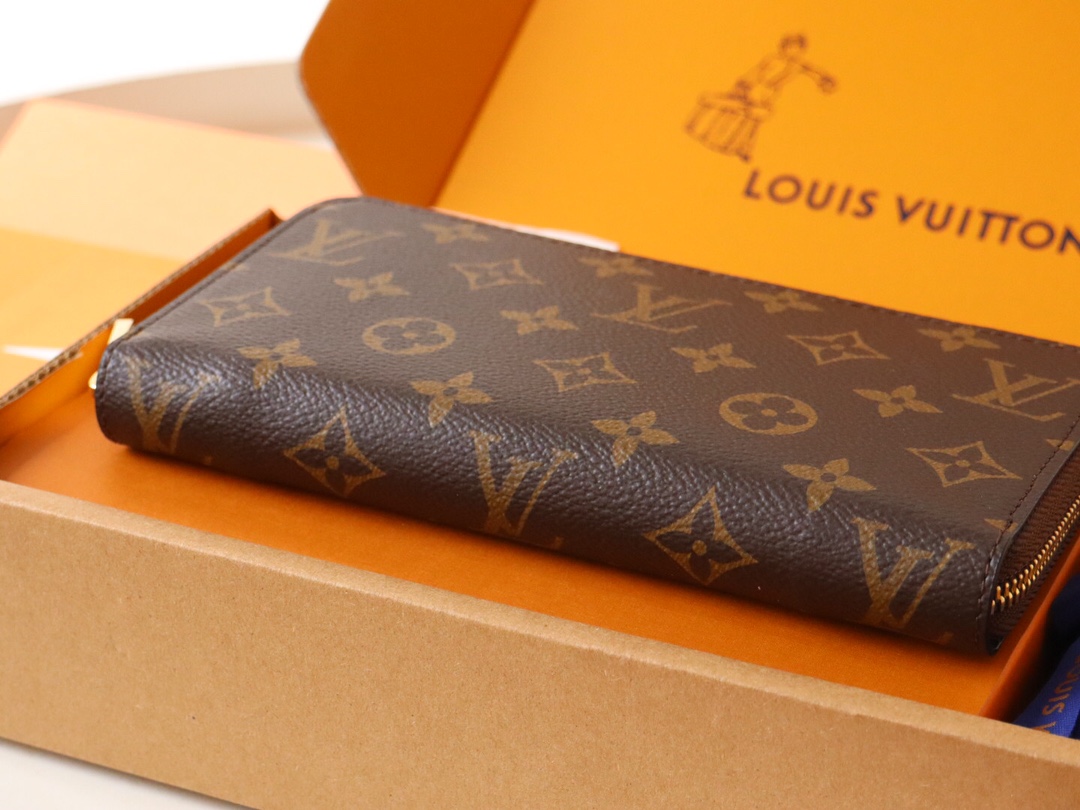 Louis Vuitton Zip-Around Wallet Monogram Canvas -12 Card Slots - Gift Packaging 7 i1731135260 4905 2