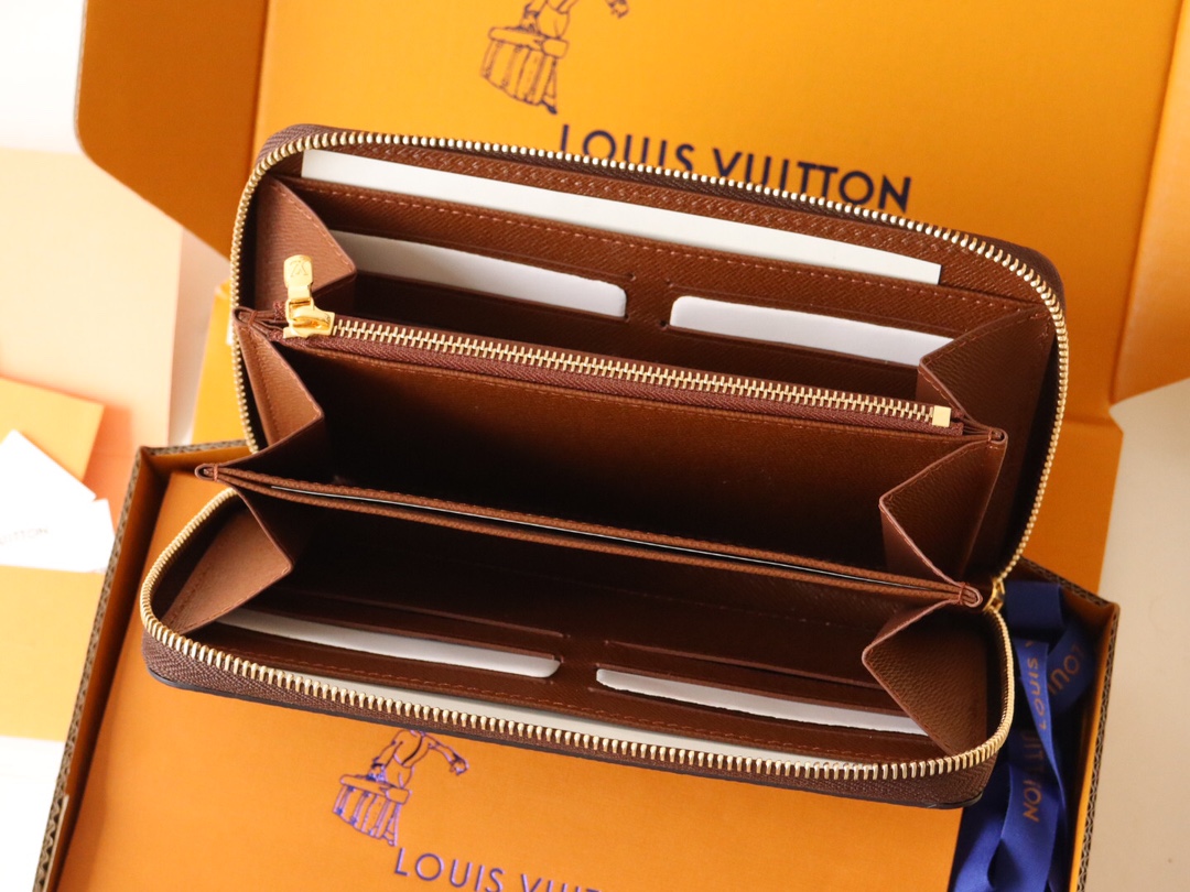 Louis Vuitton Zip-Around Wallet Monogram Canvas -12 Card Slots - Gift Packaging 8 i1731135260 6025 6