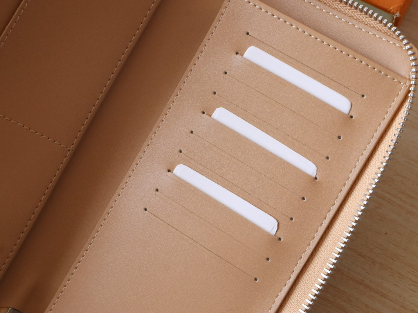 Louis Vuitton Taurillon Leather Wallet, Khaki, Zip Around Closure 8 i1742793069685 3408 0 7
