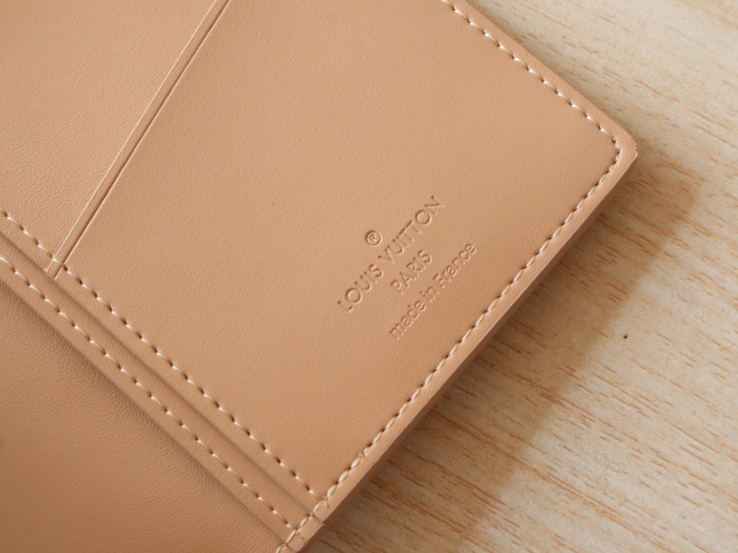 Louis Vuitton Taurillon Leather Multiple Wallet Monogram Embossed - Beige 6 i1742793419063 1652 0 5