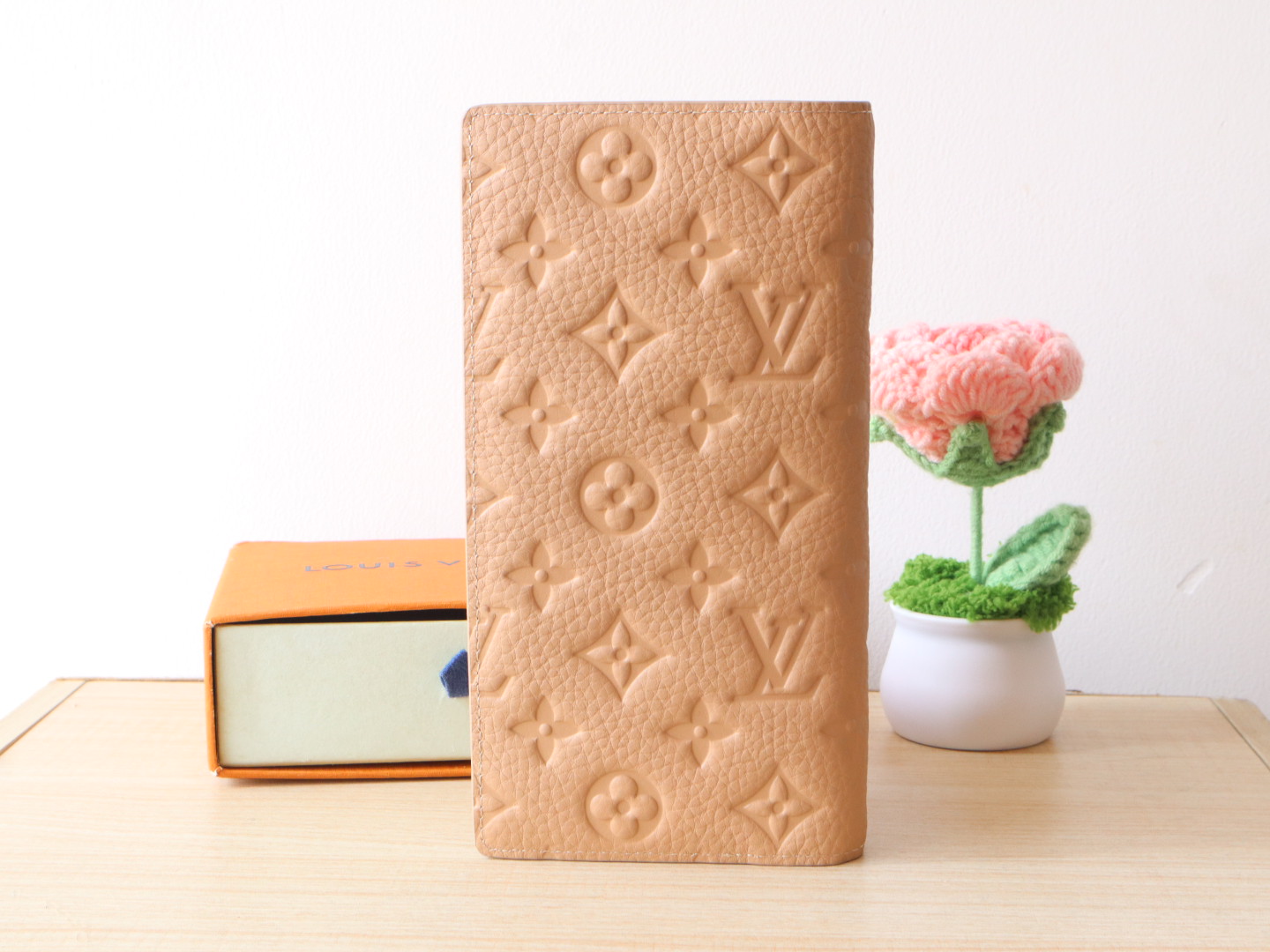 Louis Vuitton Taurillon Leather Multiple Wallet Monogram Embossed - Beige 2 i1742793419554 1786 0 1