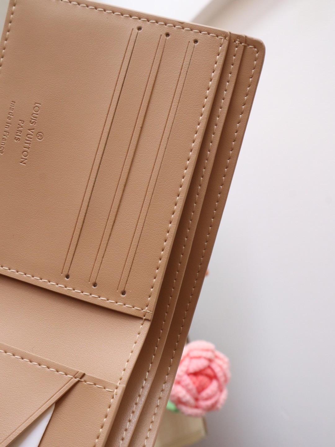 Louis Vuitton Multiple Wallet Taurillon Leather Monogram Embossed Beige 8 i1742793552932 8951 0 7