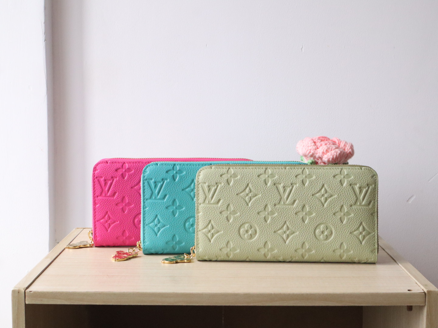 Louis Vuitton Zippy Wallet Murakami Takashi Monogram Embossed Leather