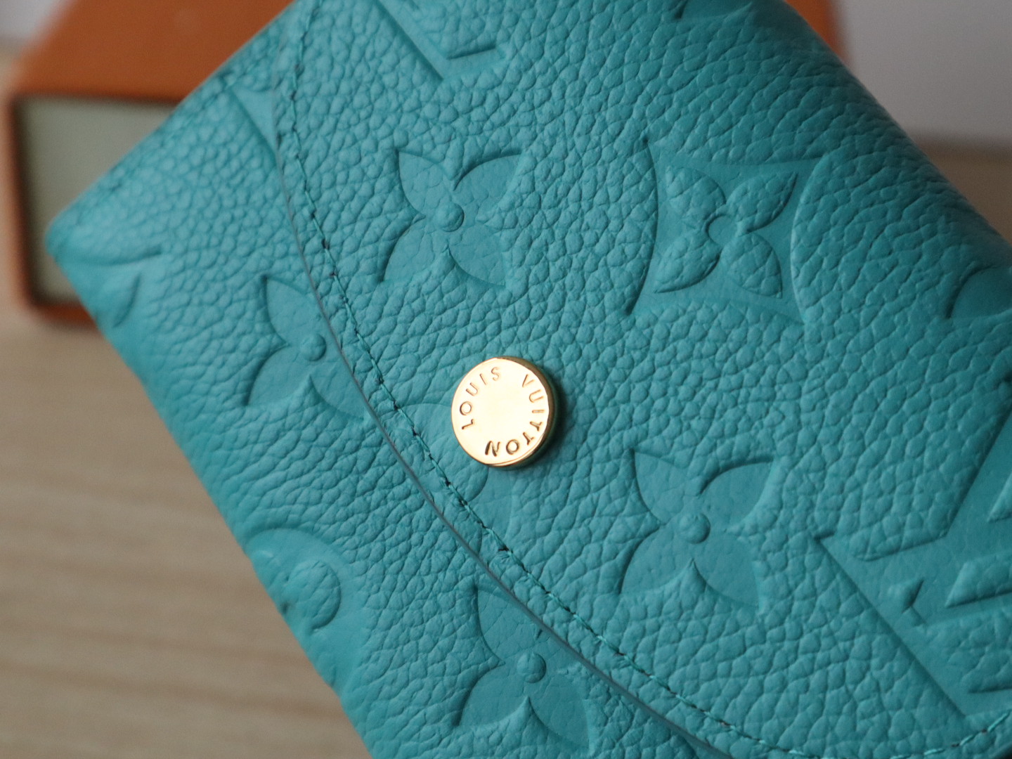 Louis Vuitton Rosalie Coin Purse Monogram Empreinte Leather Turquoise Wallet 6 i1743408863452 5020 0 5