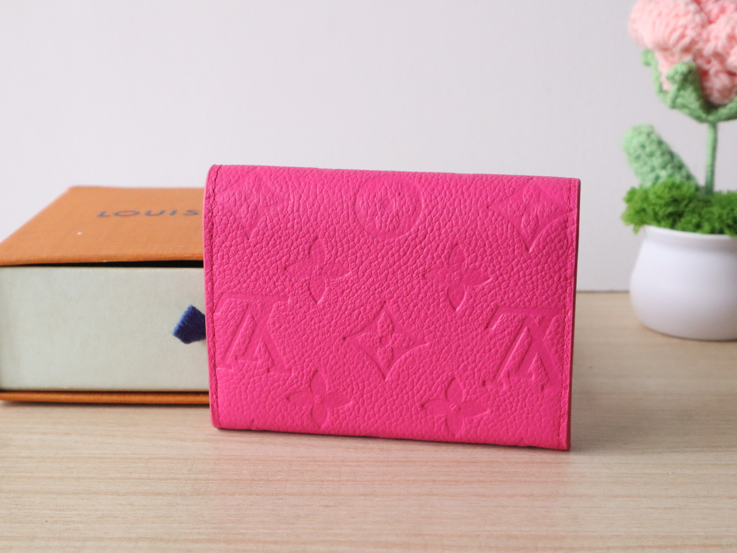Louis Vuitton Rosalie Coin Purse Wallet Monogram Ampreinte Leather Pink 3 i1743408945914 3033 0 2