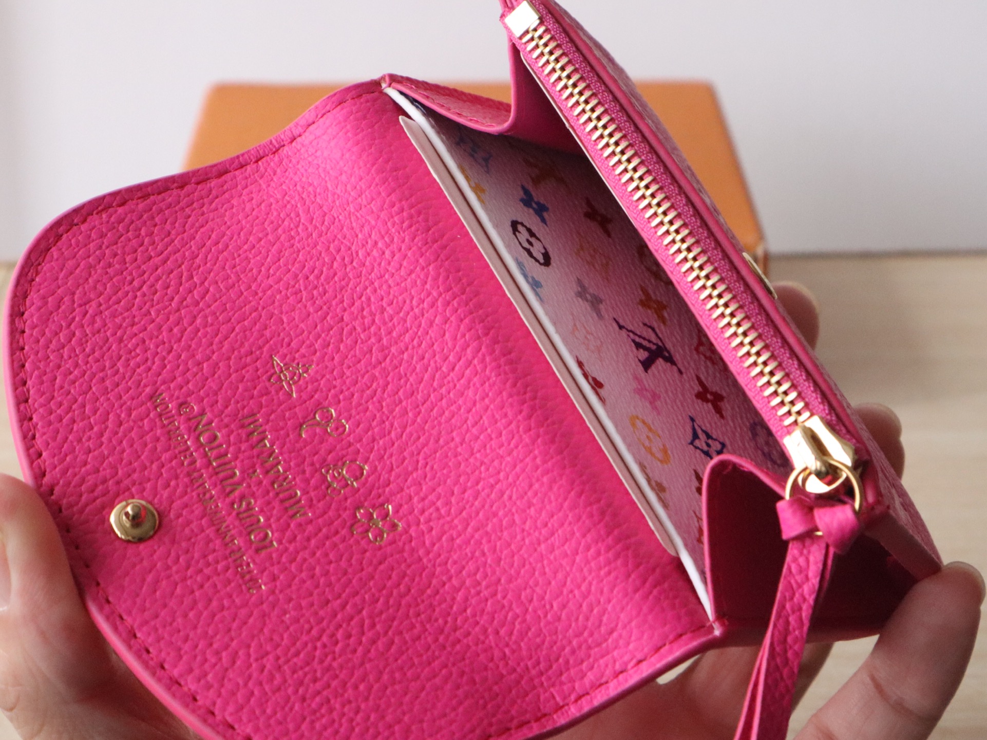 Louis Vuitton Rosalie Coin Purse Wallet Monogram Ampreinte Leather Pink 7 i1743408946229 6814 0 6