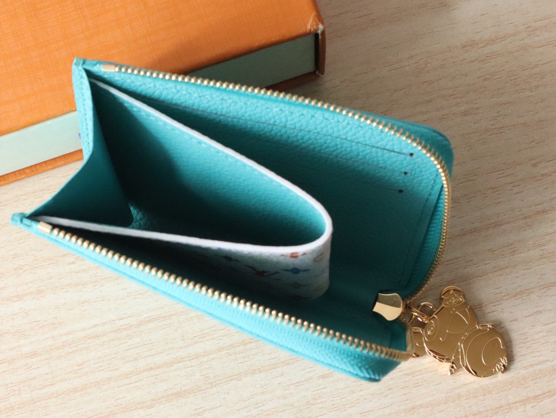 Louis Vuitton x TM Portfolio Compact Wallet Murakami Takashi Aqua Monogram 8 i1743409014175 1715 0 7