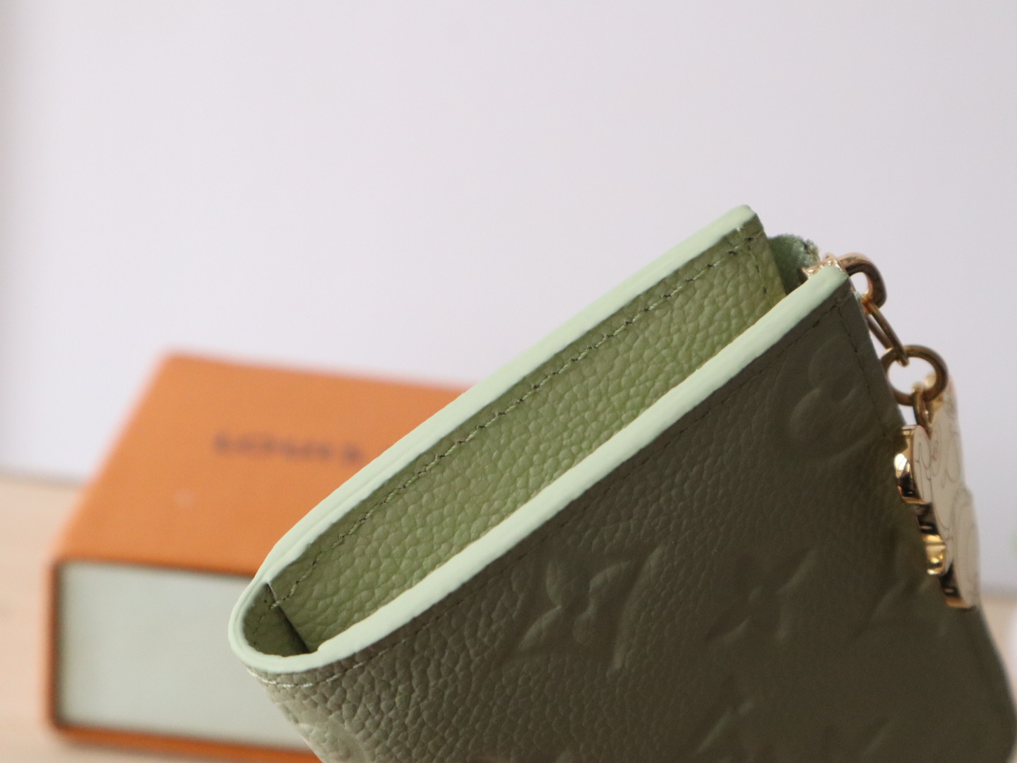 Louis Vuitton x TM Portfolio Noah Compact Wallet, Embossed Leather, Green 5 i1743409061756 2953 0 4