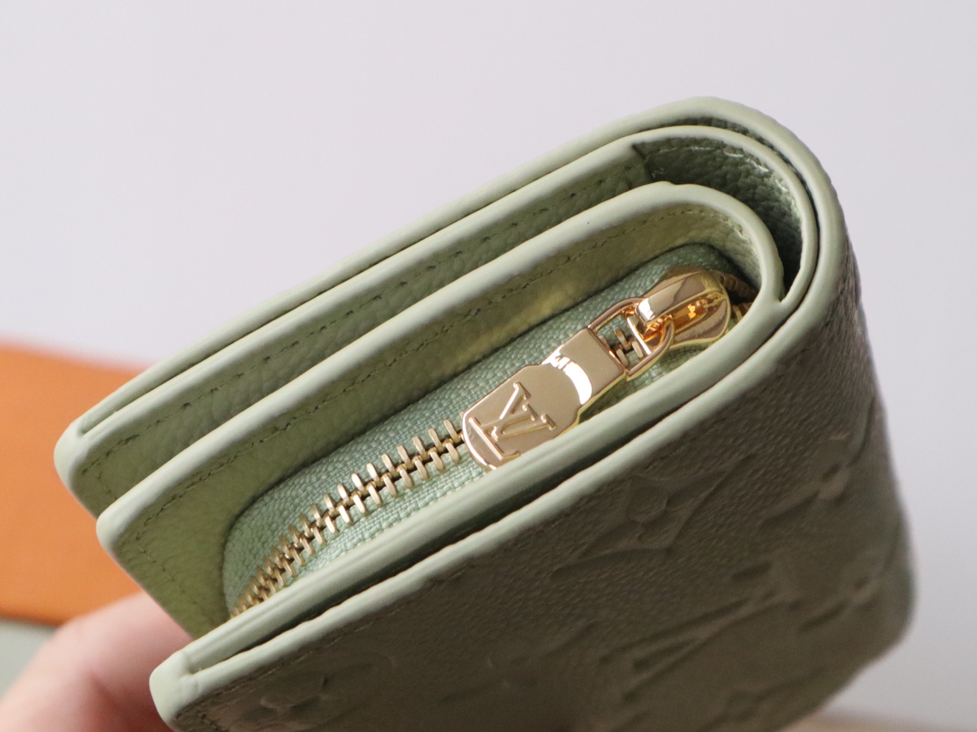 Louis Vuitton Cléa Wallet Monogram Empreinte Leather - Pistachio 5 i1743409317455 9744 0 4