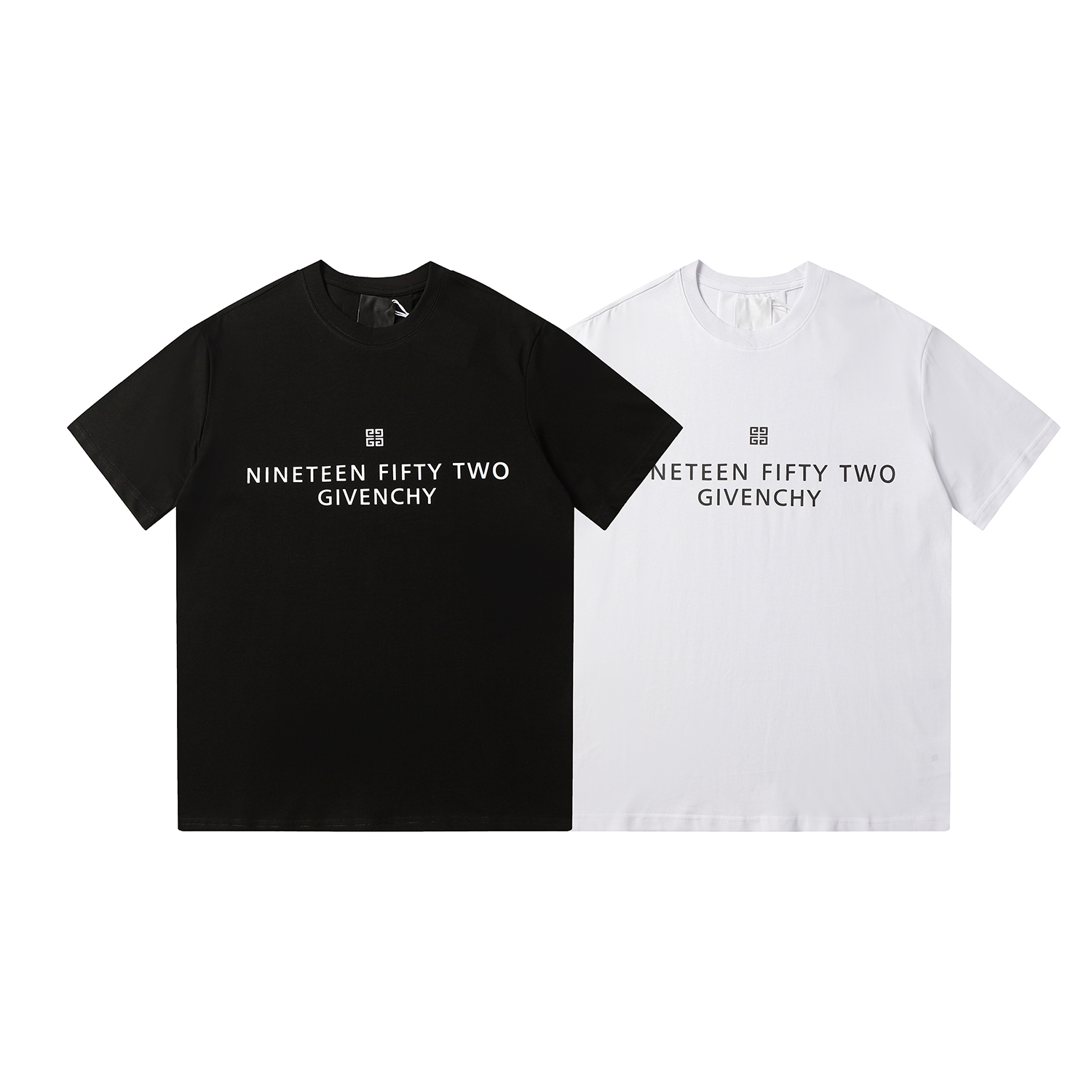 6151----GIVENCHY Camiseta de manga corta de algodón con estampado de letras y el nuevo logotipo clásico de la…