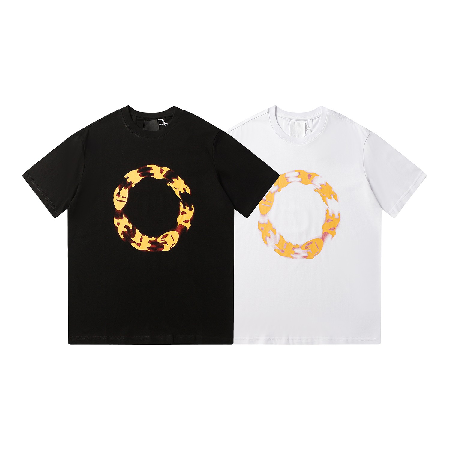 Recién lanzado 6137--- 6137----Camisetas de manga corta para hombres y mujeres con la misma letra estampada d…