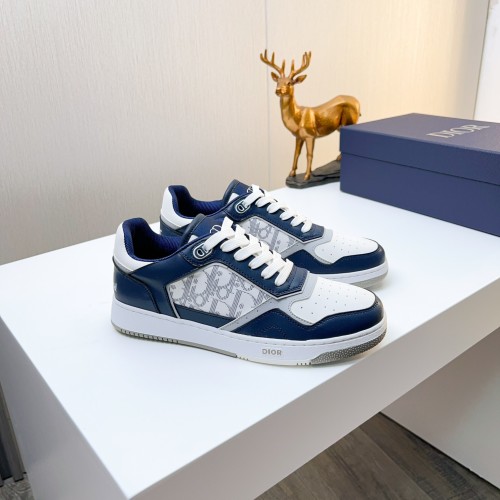Dior Low-Top Sneakers with Oblique Print Laces, Refined Leather Craftsmanship 1 Dior Low-Top Sneakers with Oblique Print Laces, Refined Leather Craftsmanship