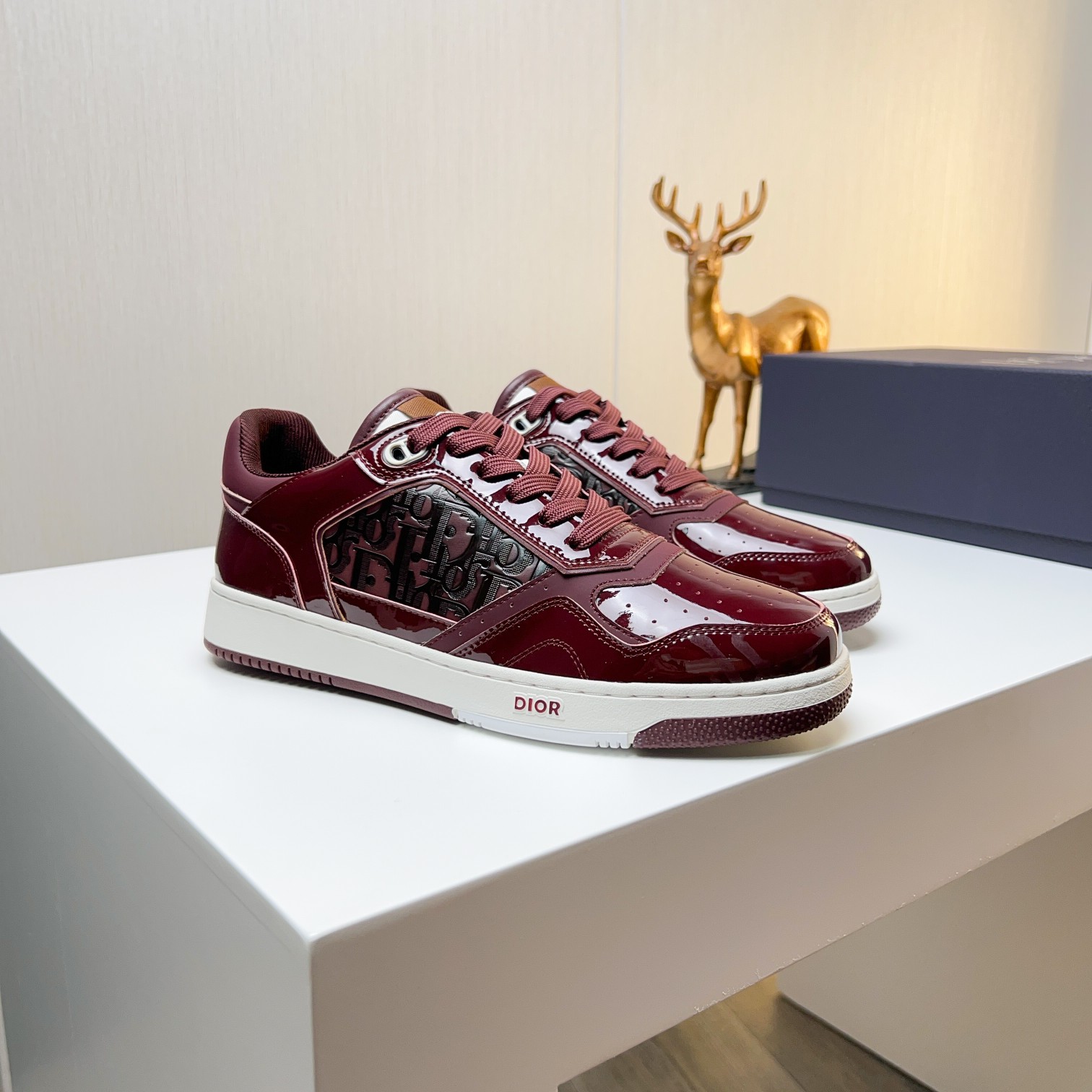 Dior Laag Model Sneakers met Oblique Print - Stijlvol en Comfortabel