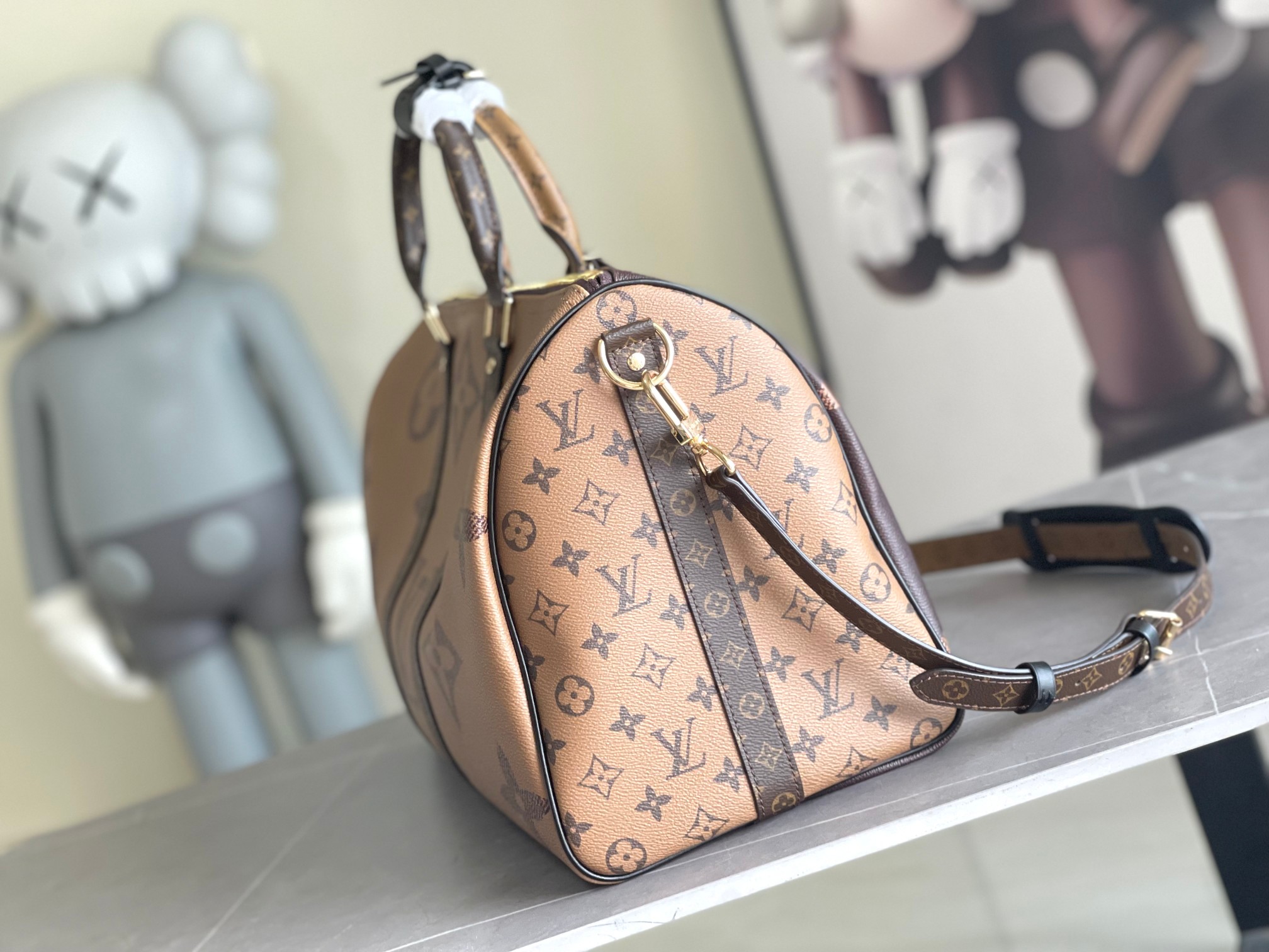  顶级原单M47211 本款 Keepall Bandoulière 45 旅行袋为 Monogram 