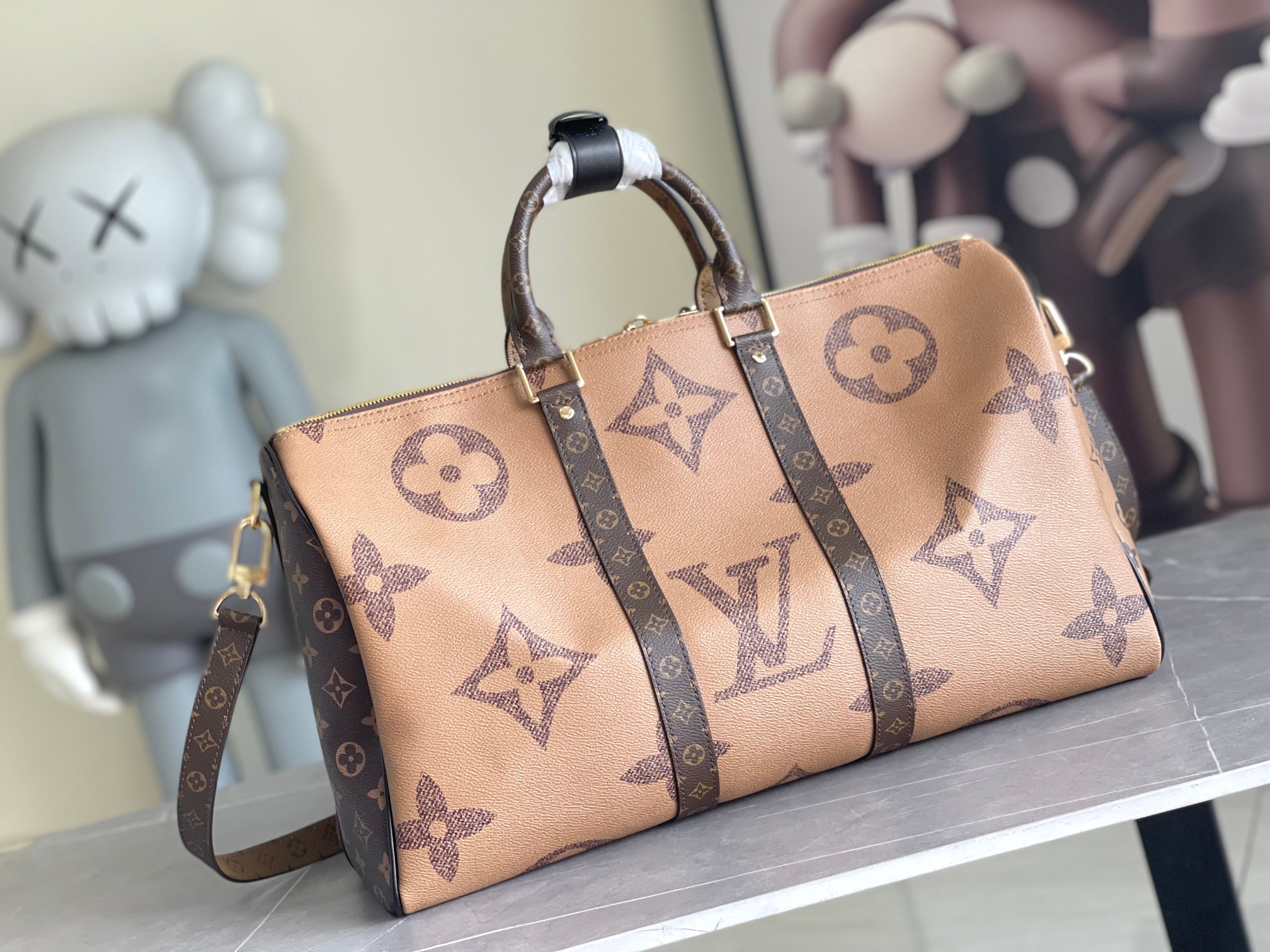  顶级原单M47211 本款 Keepall Bandoulière 45 旅行袋为 Monogram 