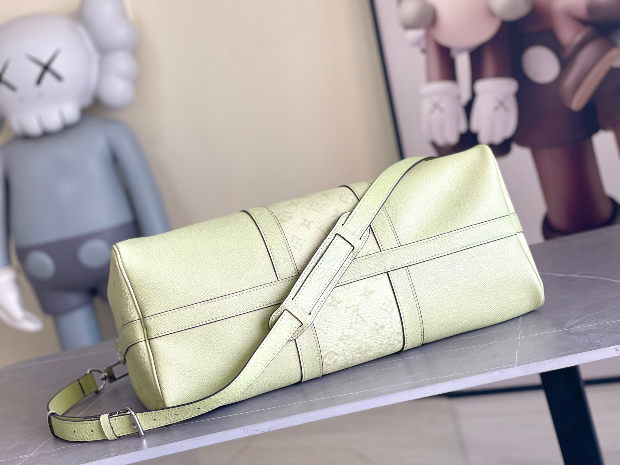  顶级原单 路易威登经典 Keepall 45尺寸旅行袋款号14124 浸染宛如朝阳的粉彩色调，活力迎接