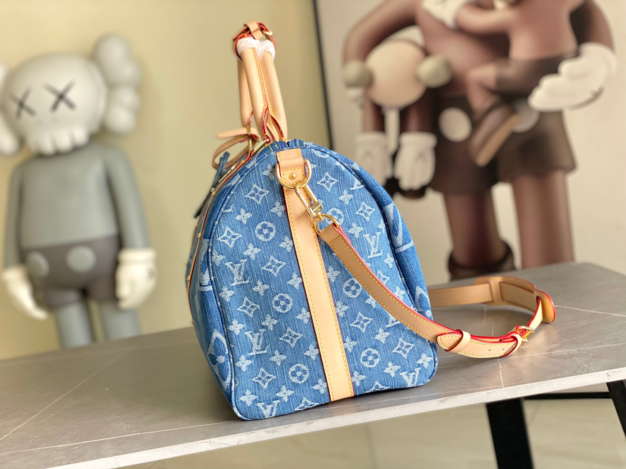  变码芯片 顶级原单 M24315 KEEPALL 50 旅行袋（配肩带）50cm，丹宁系列
于1924