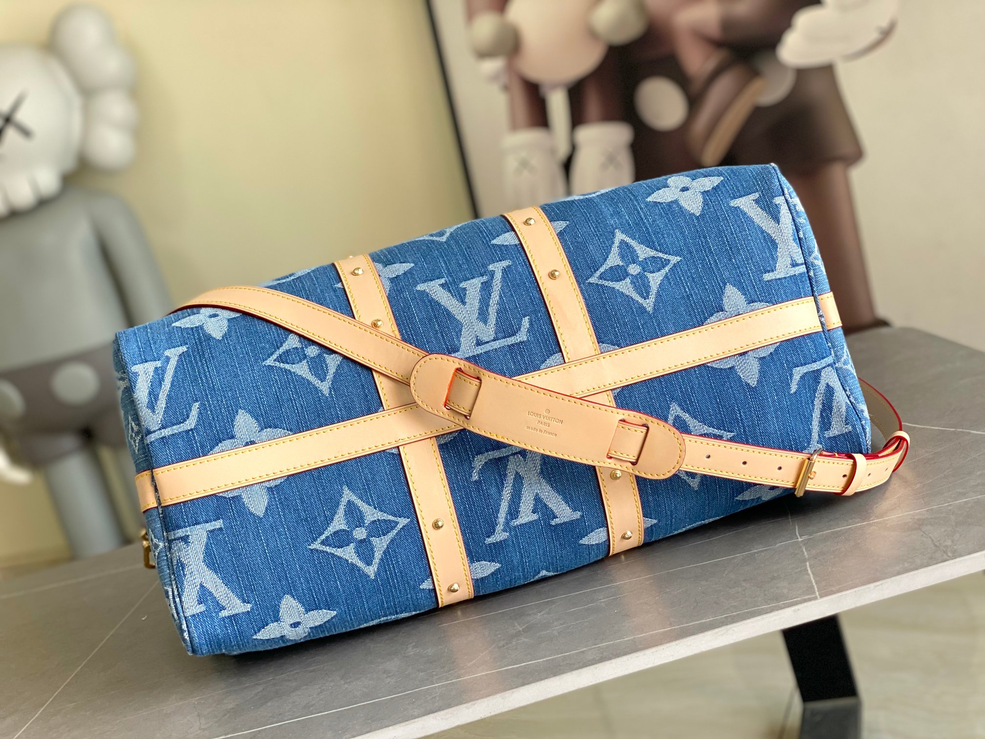  变码芯片 顶级原单 M24315 KEEPALL 50 旅行袋（配肩带）50cm，丹宁系列
于1924