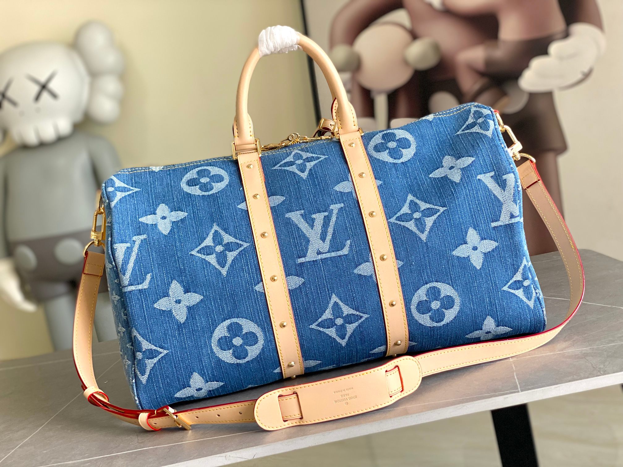  变码芯片 顶级原单 M24315 KEEPALL 50 旅行袋（配肩带）50cm，丹宁系列
于1924