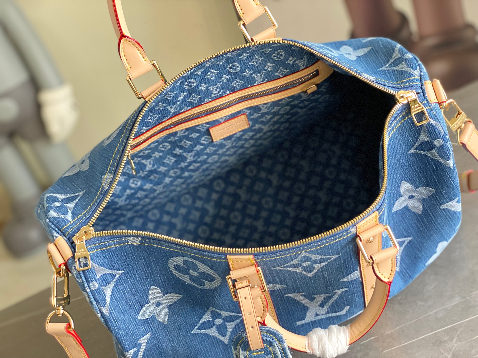  变码芯片 顶级原单 M24315 KEEPALL 50 旅行袋（配肩带）50cm，丹宁系列
于1924