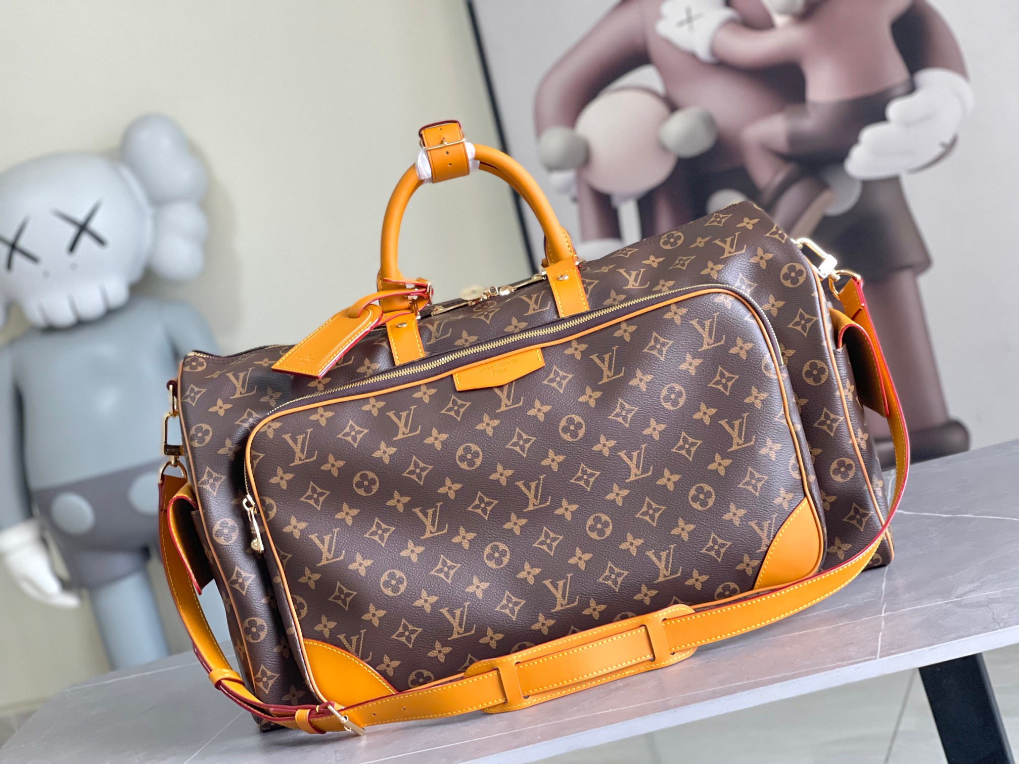 NO:339012,Genuine grade Original single M14735 KEEPALL BANDOULIRE 50 Travel bag This Keepall BANDOULIRE Travel bag material Damier Salt Full-head layer cowhide, using head layer cowhide bag oo[handshake][handshake] to give large plaid rough texture. The abundant capacity is worthy of its name and is suitable for weekend vacations or excursions. Detailed features 50 x 29 x 23 cm., Genuine grade LV, louis vuitton, cowhide19860909正品级 原单 M14735 KEEPALL BANDOULIRE 50 旅行袋本款 Keepall BANDOULIRE 旅行袋取材 Damier Salt 全头层牛皮,采用头层牛皮旅行袋oo[握手][握手]赋予大号格纹粗粝质感.充裕容量不负其名,适合周末度假或短途旅行.详细特征50 x 29 x 23 厘米 .,正品级LV,louis vuitton,cowhide,Bag