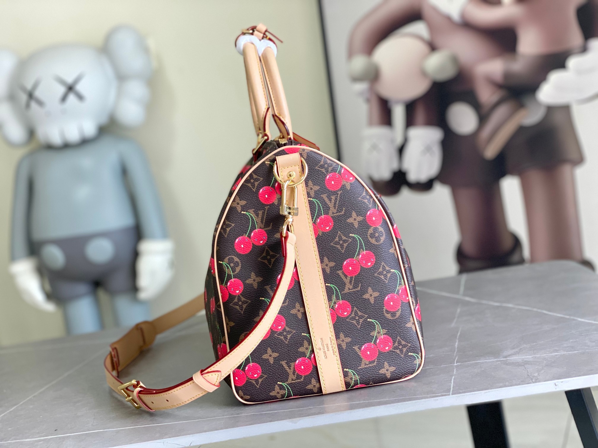 变码芯片 本款M13764 Keepall Bandouliere 45 旅行袋取材 Monogram