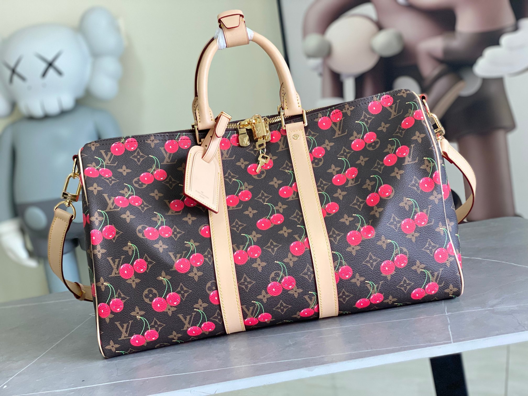 变码芯片 本款M13764 Keepall Bandouliere 45 旅行袋取材 Monogram