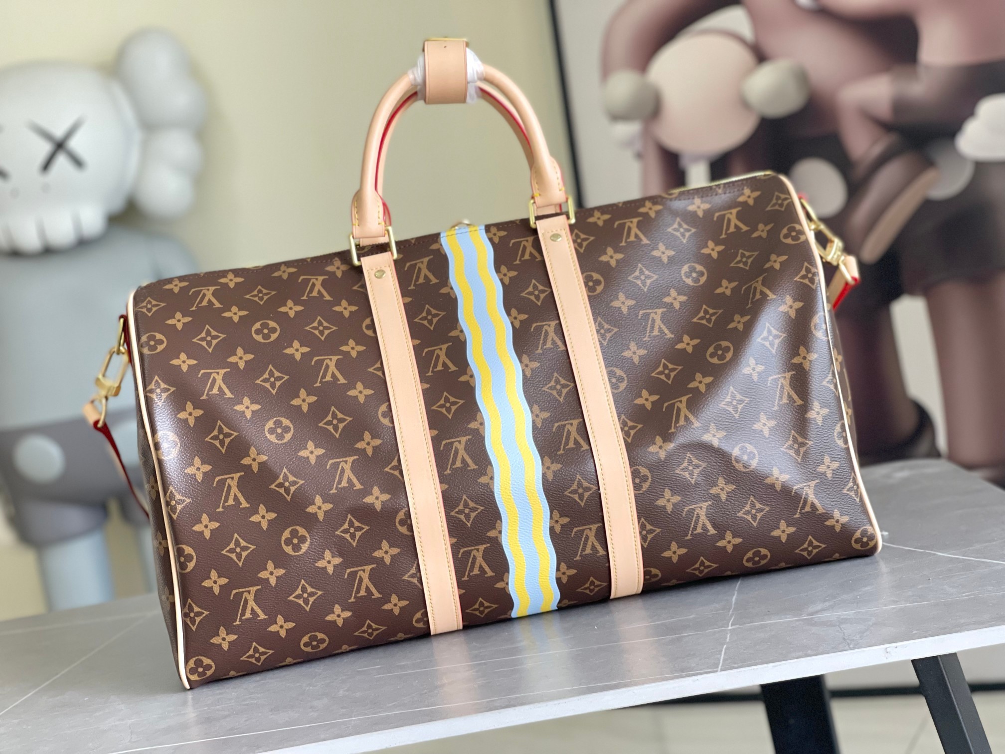 01945 顶级原单 本款 Keepall Bandoulière 50 旅行袋选用 Monogram