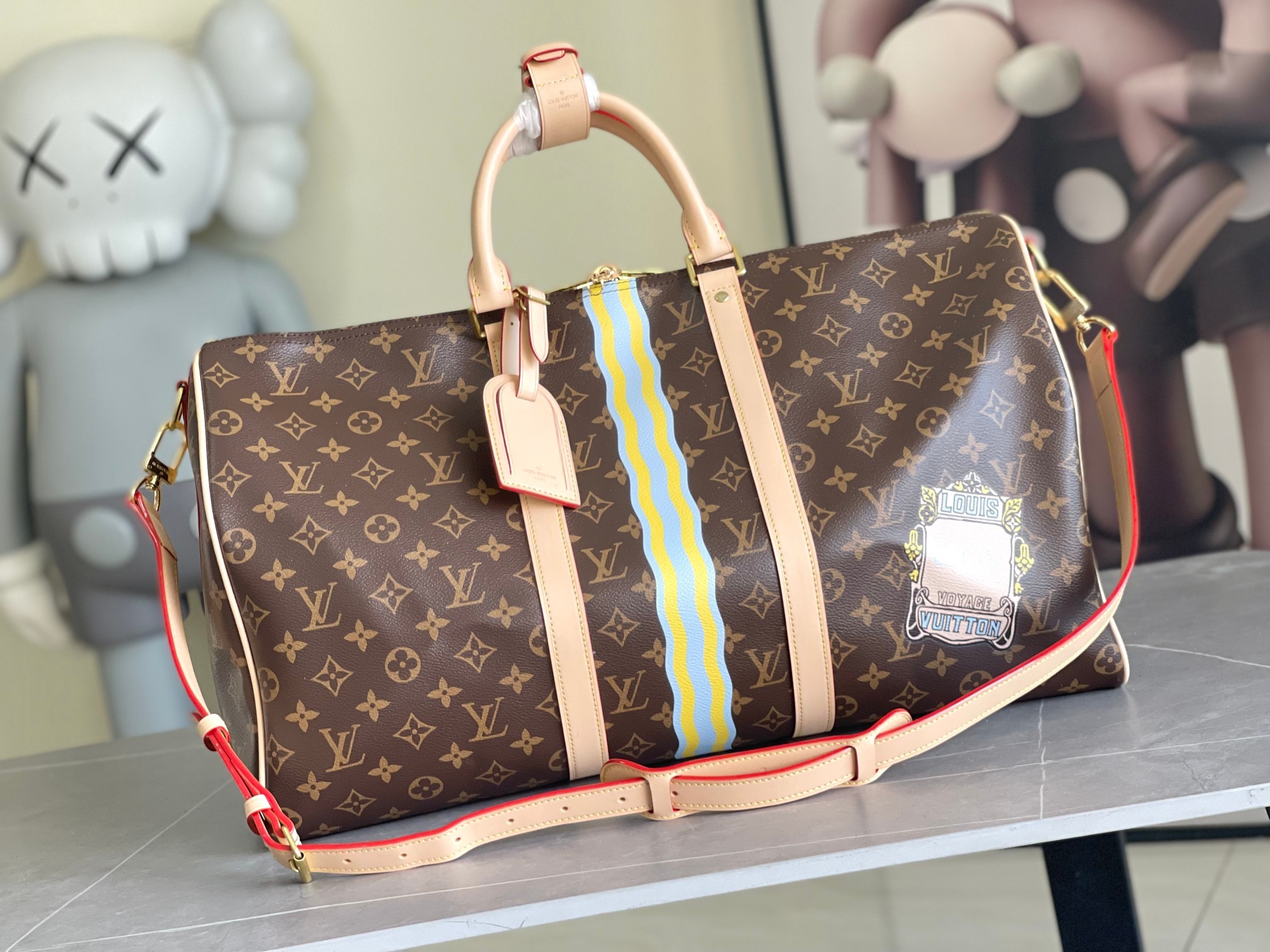 01945 顶级原单 本款 Keepall Bandoulière 50 旅行袋选用 Monogram