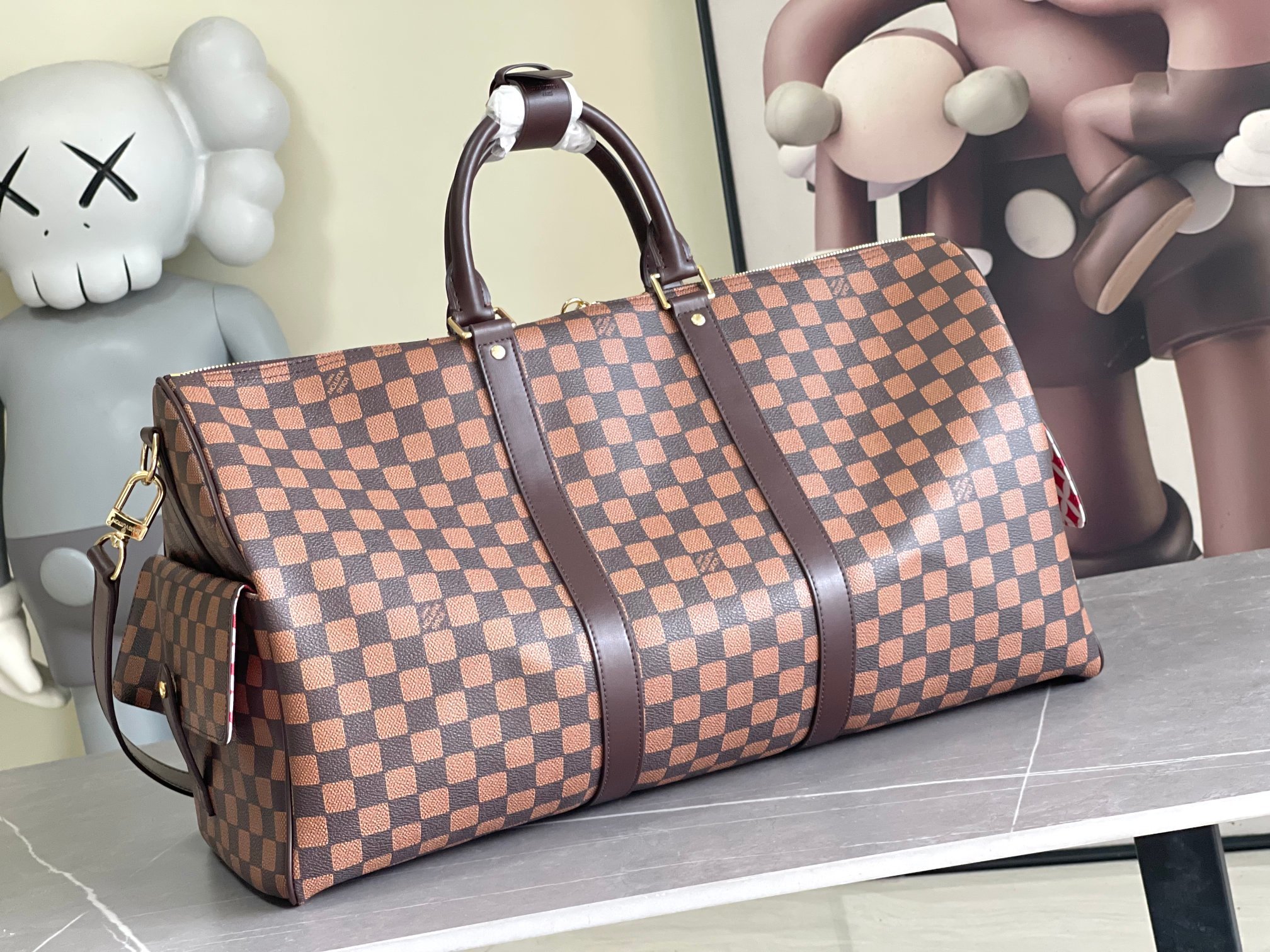 顶级原单m40799男包枕头包系列 KEEPALL 50 旅行袋 以细致粒面Taurillon Mono