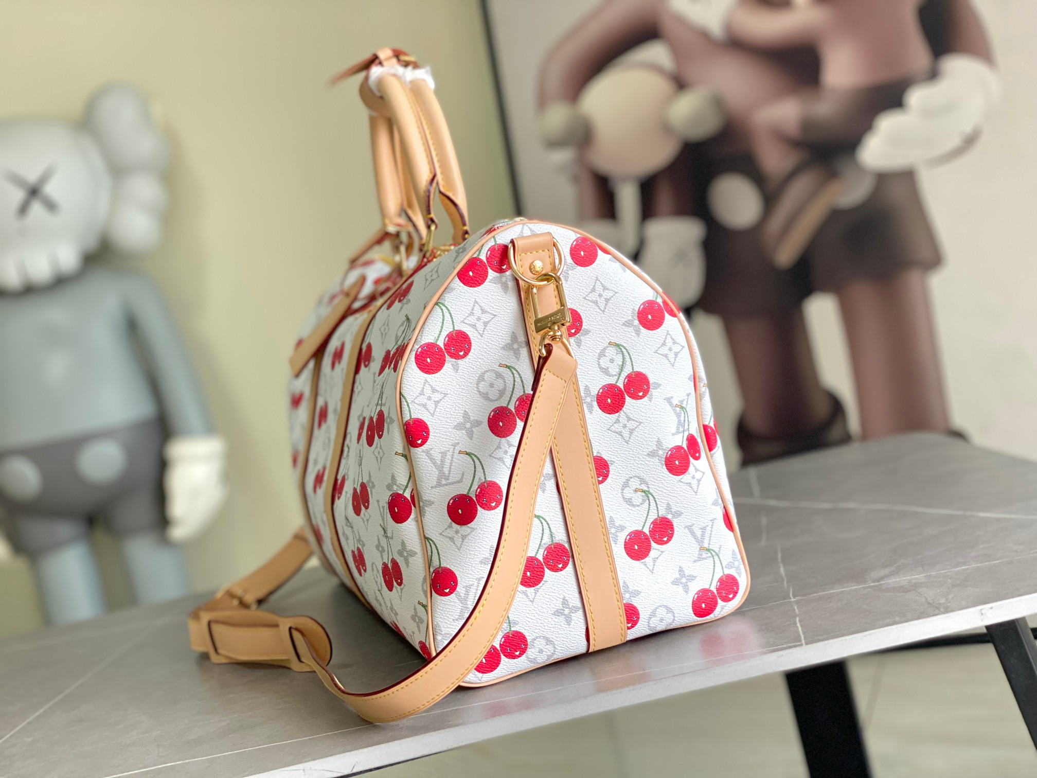 变码芯片 本款M13764 Keepall Bandouliere 45 旅行袋取材 Monogram 