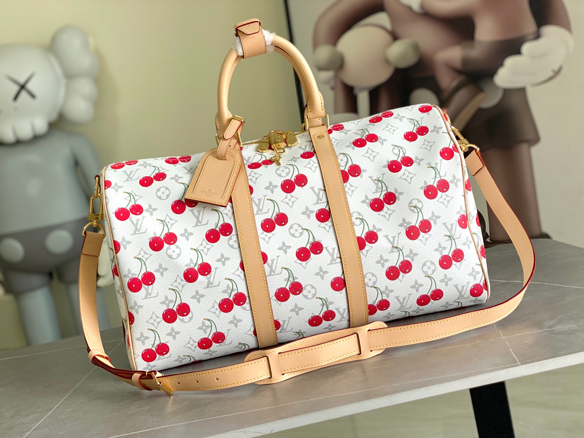 变码芯片 本款M13764 Keepall Bandouliere 45 旅行袋取材 Monogram 