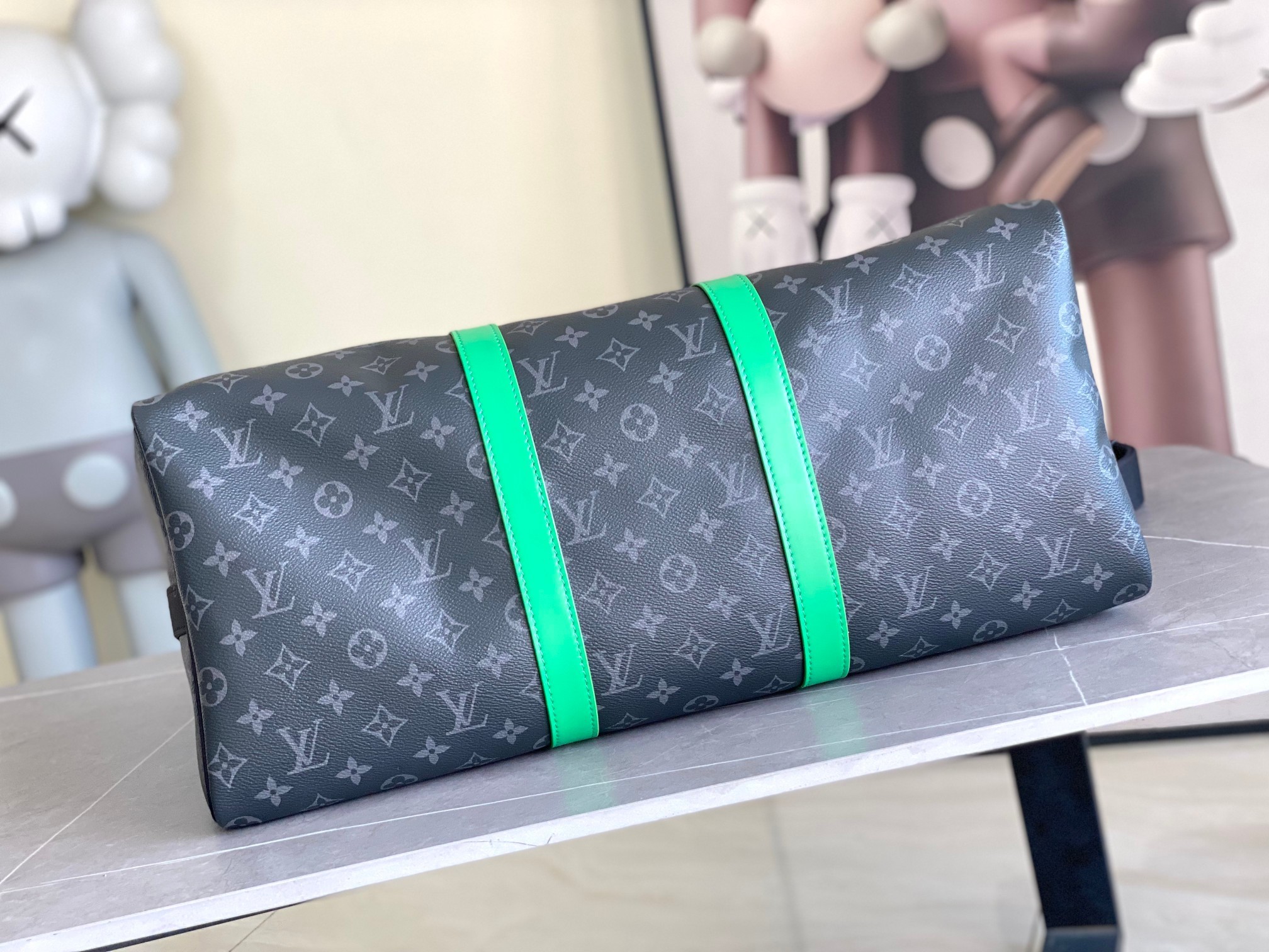 顶级原单m26434男包枕头包系列 KEEPALL 50 旅行袋 以细致粒面Taurillon Mono